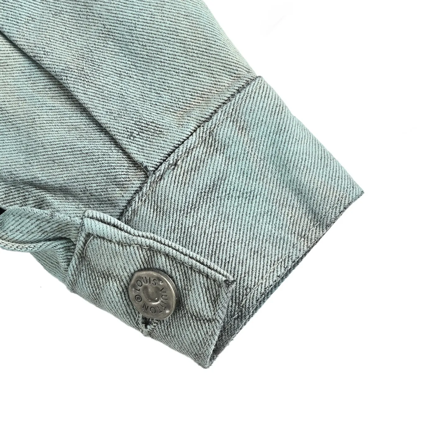 Louis Vuitton/Louis Vuitton presbyopic gradient embroidered denim jacket